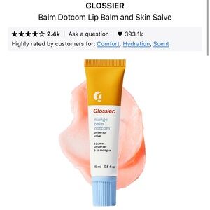3 Glossier balm dotcom lip balms